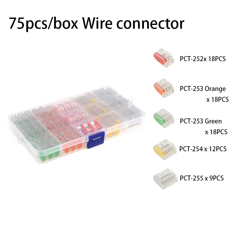 10/20/50 шт/в коробке Укрась свою 773 PCT-102/104/106/108 Универсальный Компактный проводной разъем проводки, проводниковый блок для троса