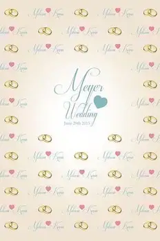 

custom Red Heart Gold Ring Repeat backdrop High quality Computer print wedding photography backgrounds