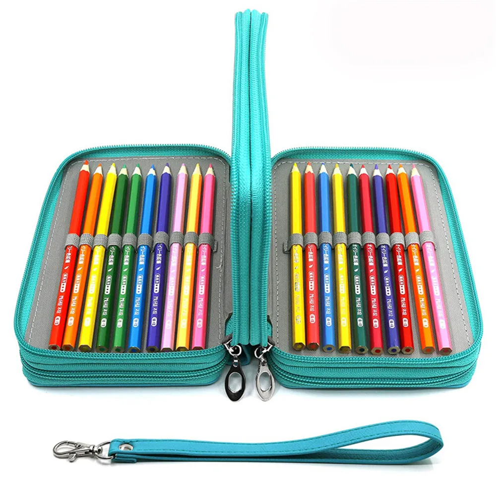 Кавайный школьный пенал для карандашей, 72 отверстия, пенал, чехол для карандашей для девочек и мальчиков, сумка для ручек, большой картридж, пенал, большая коробка, чехол для канцелярских принадлежностей