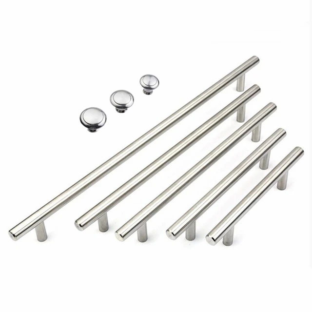 Cheap Handle 50mm-500mm Stainless Steel Handles Diameter 10mm Kitchen Door Cabinet T Bar Straight Handle Pull Knobs Furniture Hardware Cheap Handle 50mm-500mm Stainless Steel Handles Diameter 10mm Kitchen Door Cabinet T Bar Straight Handle Pull Knobs Furniture Hardware