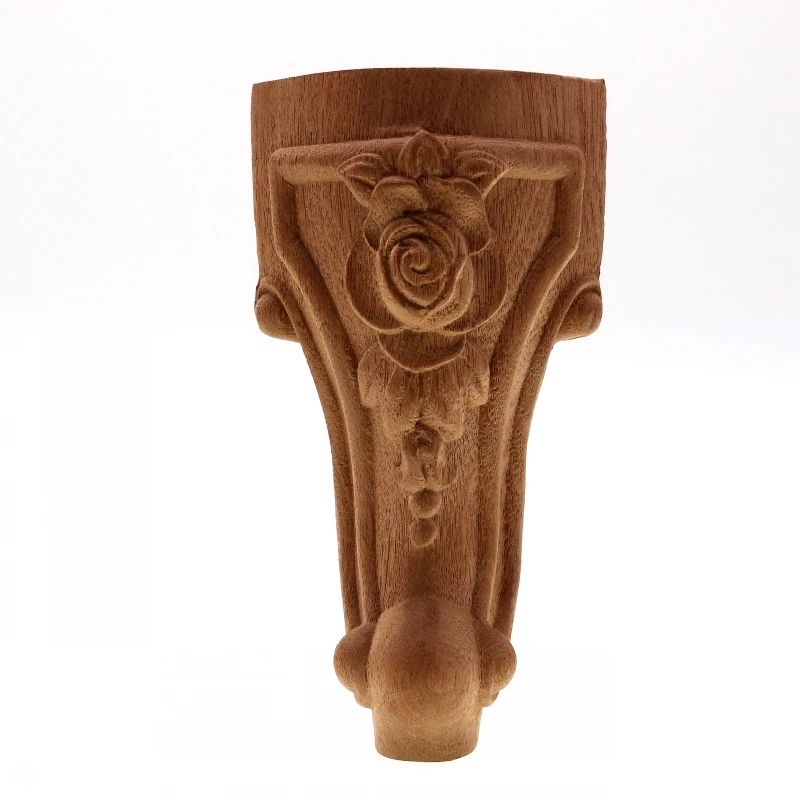 RUNBAZEF منحوتة خشب متين T أريكة تتحول لسرير طاولة شاي قدم الأوروبية الأثاث خزائن التلفزيون Woodcarving روز قدم تمثال ميني القوس