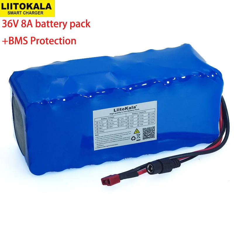 

36V 8Ah 10S4P 500w 18650 Rechargeable battery pack ,modified Bicycles,electric vehicle 36V Protection with BMS backup power