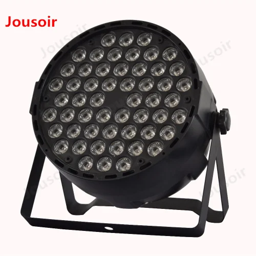 

LED Plastic Par Light 54Pcs Lamp Beads 1W RGB 3 In 1 StageLights Home Party Disco Strobe DMX512 Flat Professional Equipment CD15