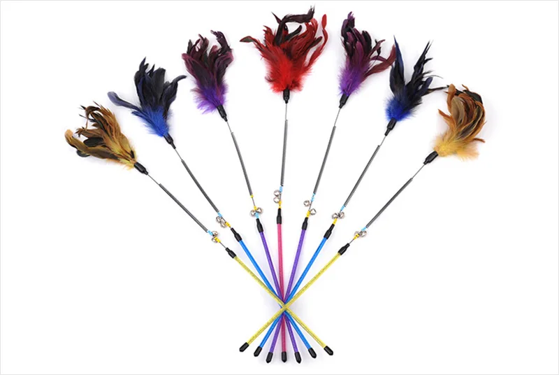 Transparent stick cat toys