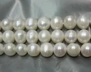 

16 inches 8-9mm A+ Good Luster White Round Natural Freshwater Pearl Loose Strand