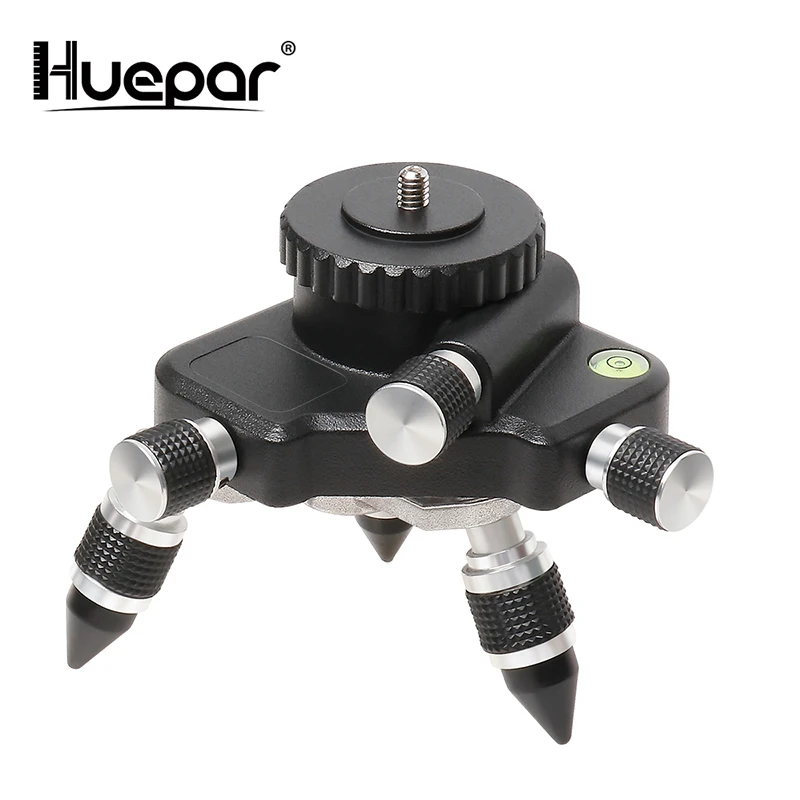 Billige Laser Ebene Adapter Metall 360 Grad Rotierenden Basis für Laser Level Stativ Horizontale Blase Micro einstellen FineTurning Schwenk