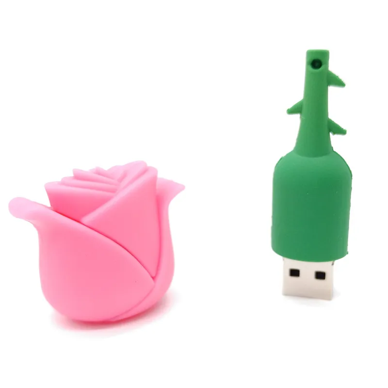 10-USB-Flash-drive-cartoon-Rose-flower-16GB-8GB-4GB-32GB-love-Gift-Pen-drive-U-disk_