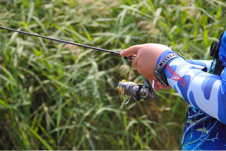 Tsurinoya 4' 6 UL Carbon Spinning Rod 1-6g Lure Weight, 2-6lb Line Weight Ultralight Fuji Fishing Rod Carbon Ul Spin Rod  (22)