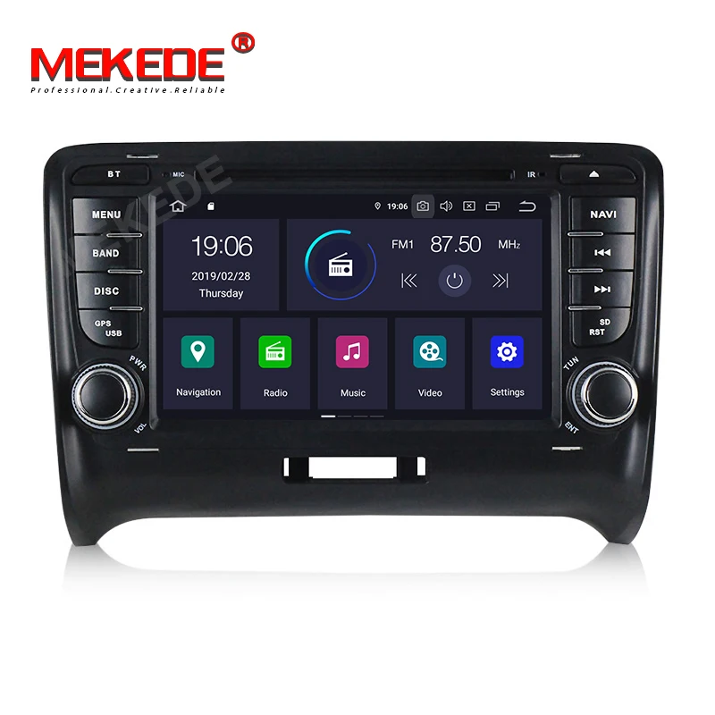 Clearance MEKEDE IPS 2 din Android 9.0 Car dvd player radio Stereo GPS Navigation For Audi TT MK2 2006-2012 auto radio Head unit FM 1