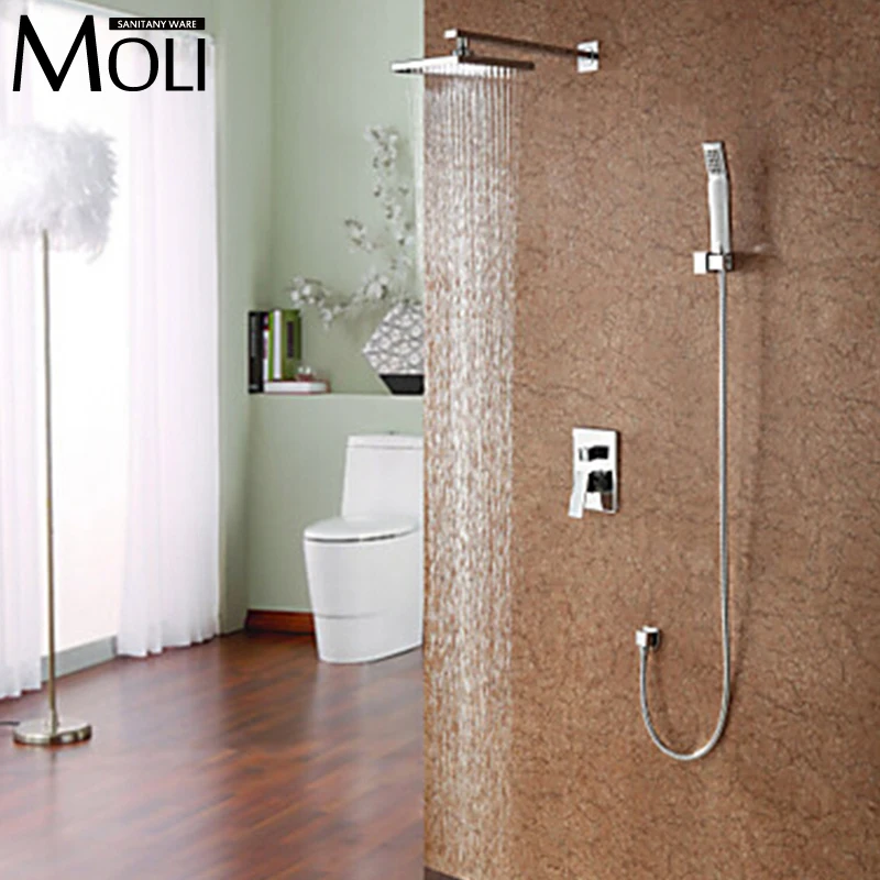 Bathroom rain shower set with Shower head and hand shower