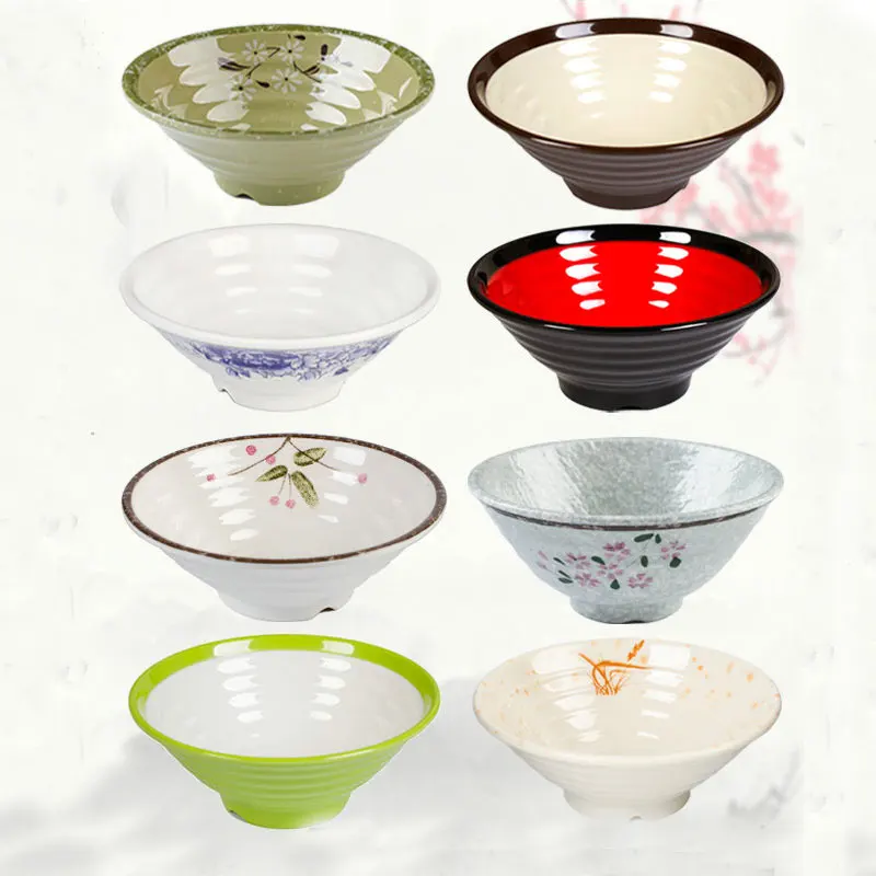 

1 piece Ramen bowl melamine bowl mutton bowl hot pot fast food bowl 3 size