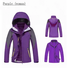 Зимняя водонепроницаемая дышащая фелисовая ткань Женская Куртка Ветровка Спорт на открытом воздухе для альпинизма туризма