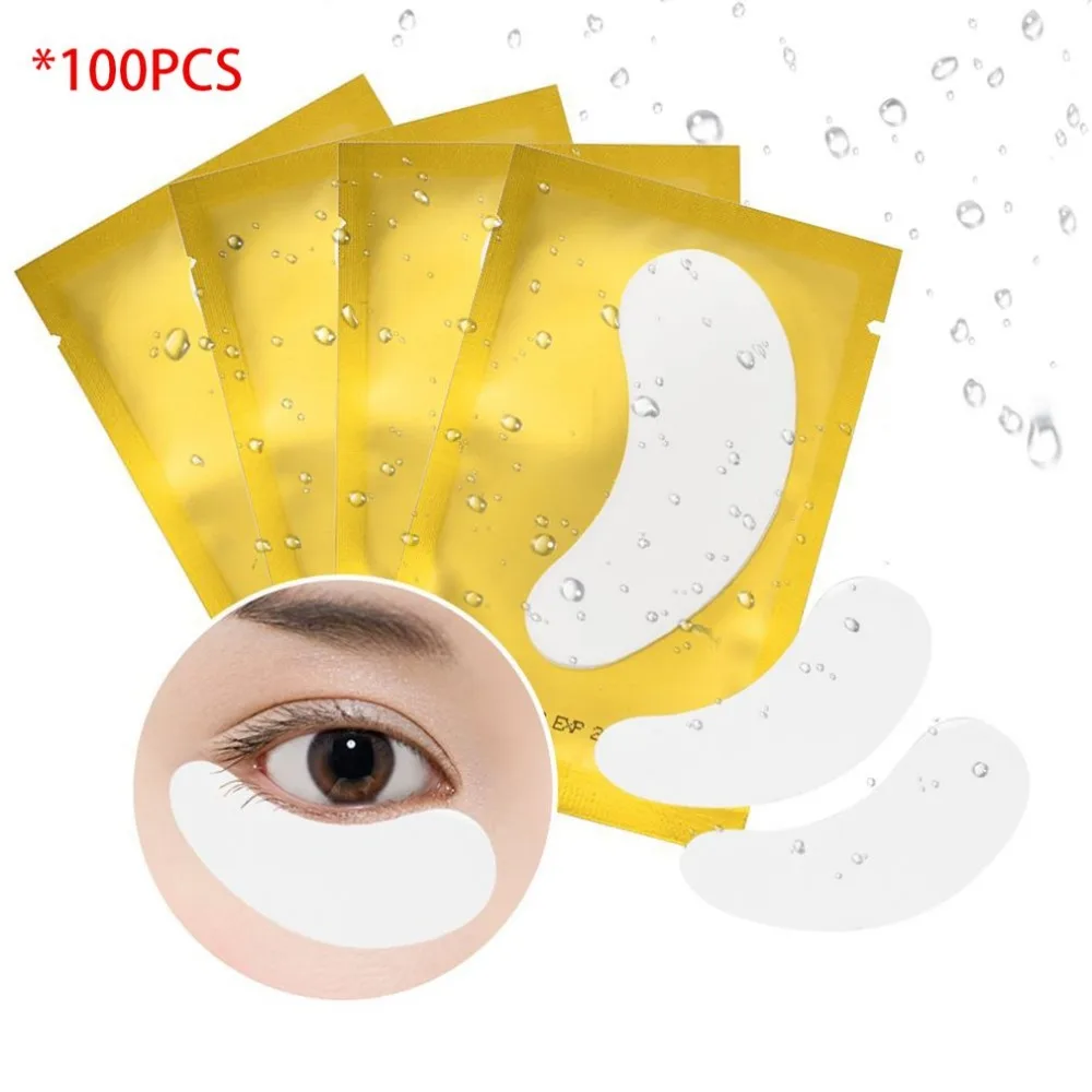 

100 pcs Eyelash Extension Paper Patches Grafted Eye Stickers Eyelash Under Eye Pads Eye Paper Patches Tips Sticker Makeup Tools
