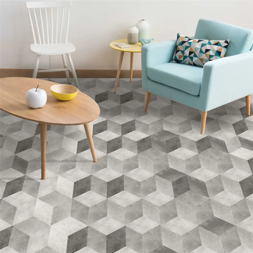 

10Pcs Modern Self Adhesive Tile Floor Wall Decal Sticker DIY Kitchen Bathroom Decor Vintage Home Decor 20*23cm ^