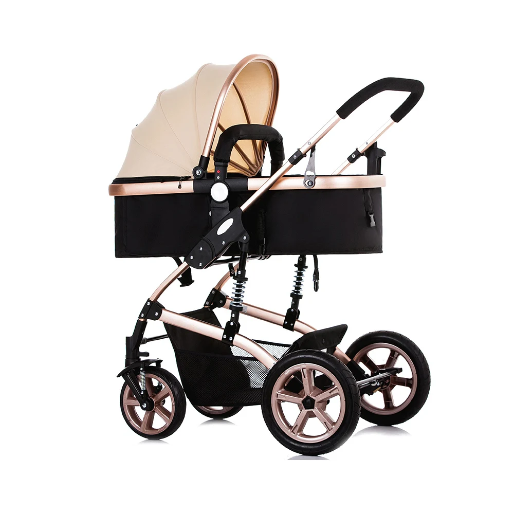 NEW Foldable Pram Baby Stroller With Explosion-Proof Rear Wheel Lightweight Aluminum Alloy Luxury Baby Stroller