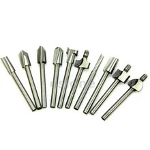 Фасонные фрезы HSS резец по дереву подходит для Dremel роторный набор инструментов 10 шт. 1/8 «3 мм