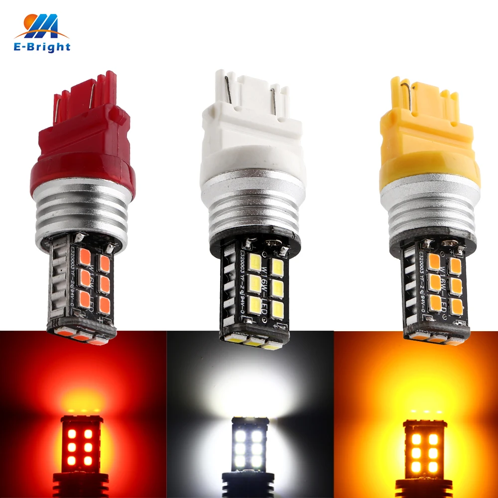 

2X T25 3156 P27W 3157 P27/5W 2835 15 SMD 15 LED canbus bulb white amber red 12V 24V led no error Signal Parking Bulbs led light