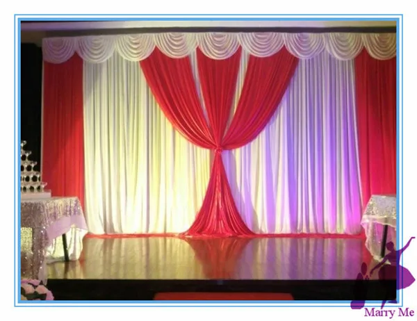 Tela para la decoración de fondo de la boda cortinas y ...