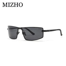 MIZHO Anti-glare Hard Light Driving Rectangle Sun glasses Man Brand Polaroid HD Fishing Sunglasses Men Polarized Aluminum 2017