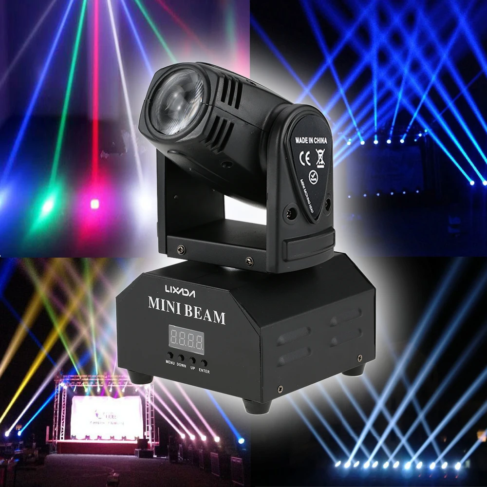 

Total 50W LED Stage Lamp DMX512 Stage Lighting Effect RGBW Color Changing 11/13 Channels Beam Light for Disco Party KTV