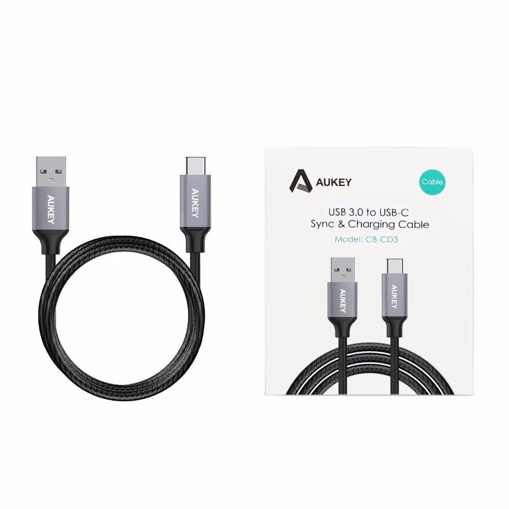 KABEL AUKEY CB-CD3 USB 3.0 to USB-C dł. 2m
