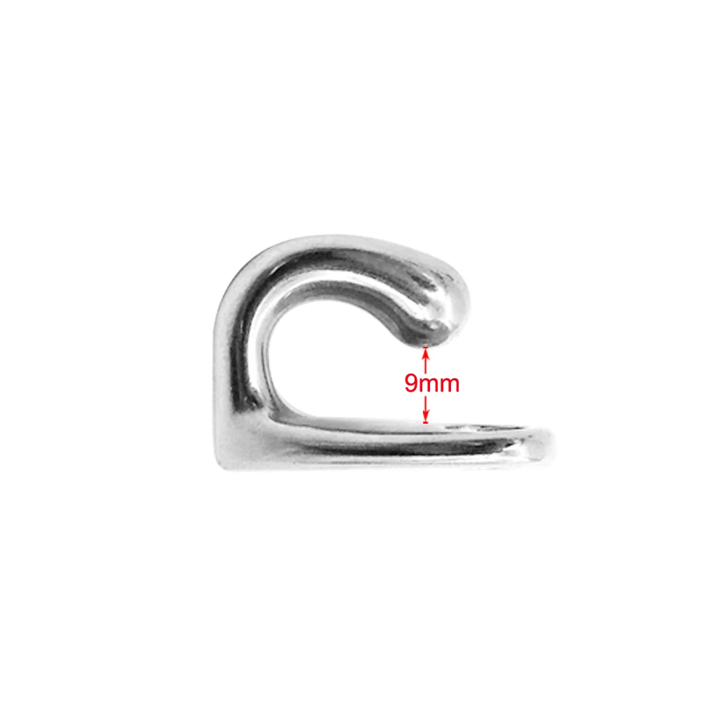 Marine Grade Stainless Steel Boat Hook Coat and Hat Hook Wall Mount  Marine Hook Holder Bracket 28mm Silver