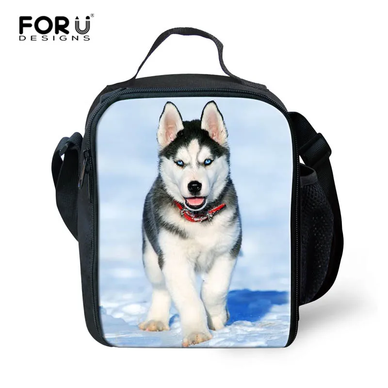 

FORUDESIGNS Husky Dog Fashion Lunch Bag For Women Kids Men Insulated Box Tote Lunchbag Thermal Food Lunch Bags Picnic Food Bag