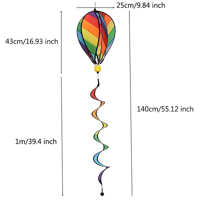 1 шт., радужные полосатые ветрозащитные воздушные шары, детские игрушки для улицы, Прямая поставка