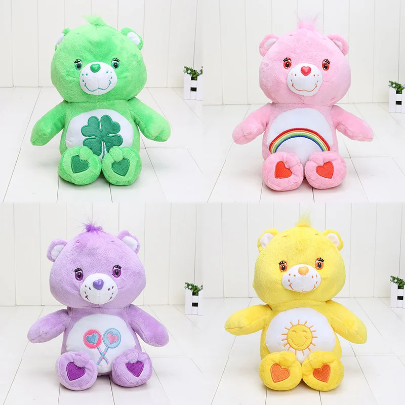 

6pcs/lot Blue Pink 30cm Japanese Care Bears Soft Plush Toy Stuffed Animal the Entense Pillow Dolls Baby Teddy Bear Peluche