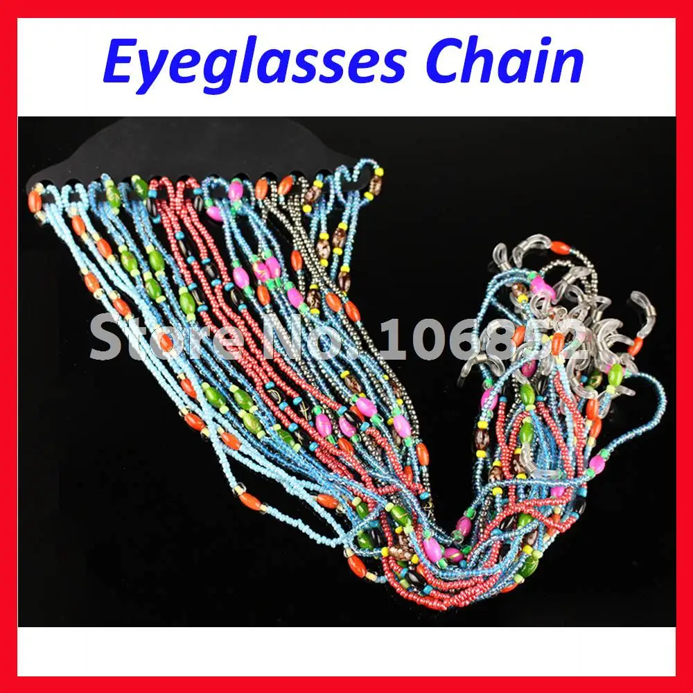 

KMD006 Colorful Beaded Pearl Sunglass Reading Glasses Eyeglasses Cord Chain Rope Holder