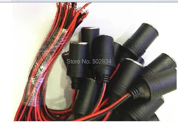 

30pcs/lot Red & Black 12V Car Cigarette Lighter Charger Female Socket Connector Adapter Cable