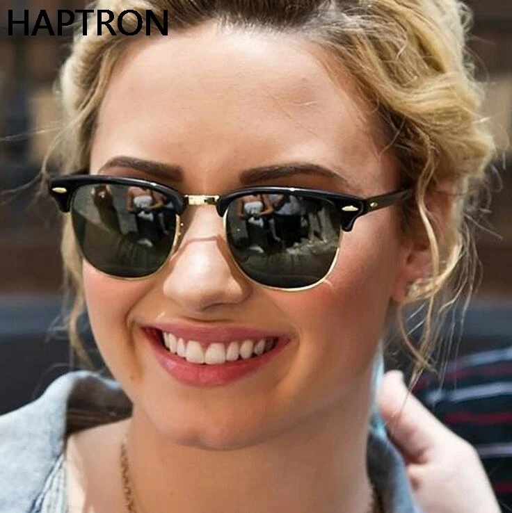 HAPTRON Ретро Мужские квадратные солнцезащитные очки для женщин мужские брендовые дизайнерские классические солнцезащитные очки для женщин зеркальные Oculos De Sol