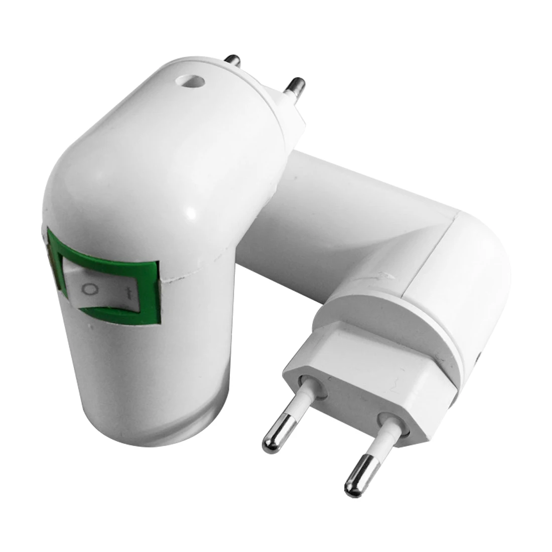 

PBT PP To E27 Base LED Light Lamp Holder US/EU Plug Bulb Adapter Converter Socket To E27 White
