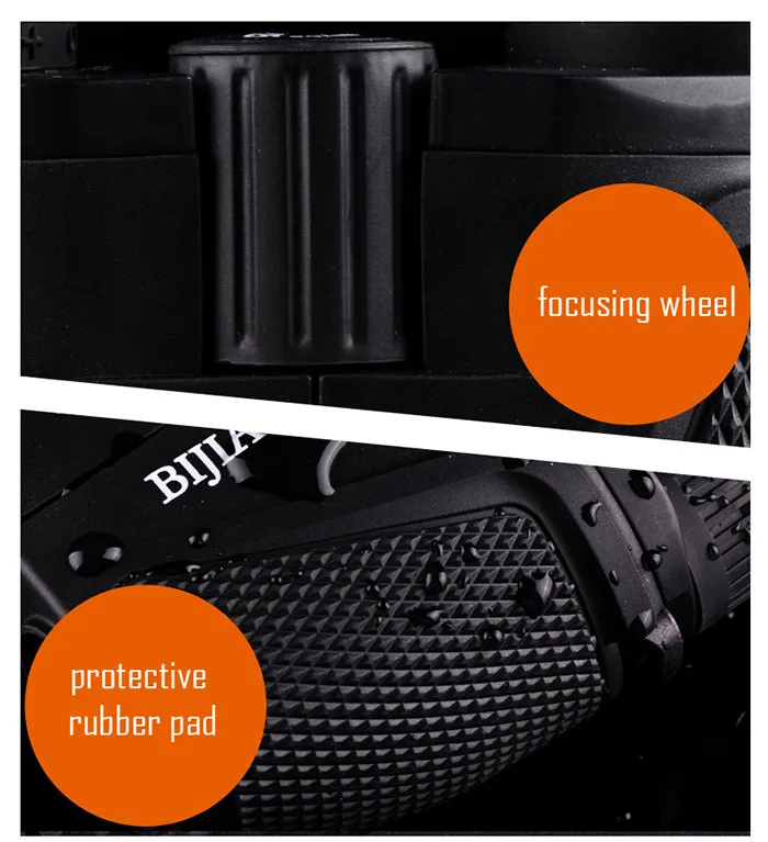 BIJIA Porro BAK - 4 Prism Waterproof 12 x 25 HD Binoculars 83m / 1000m Ultra-clear Telescopes for Outdoor Hiking Hunting