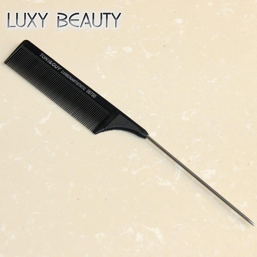 Pente de Cabelo da Cauda do Metal Resistente ao Calor Profissionais do Cabeleireiro do Salão de Beleza para o Estilo do Cabelo Escova de Cabelo Escova Pentes Extensão Peruca - 3 Escovas c cerdas 'loop'