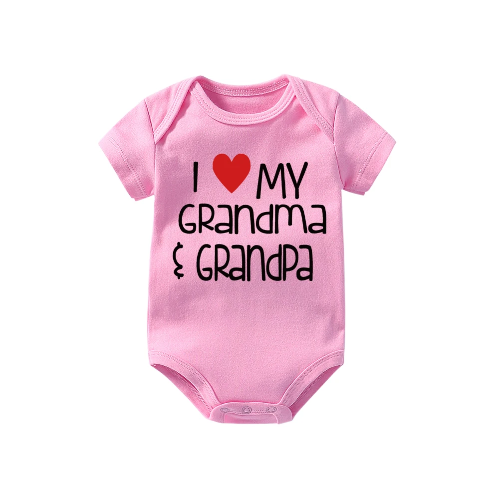 Culbutomind я со словами "Love grandma" и дедушка детское боди Милая одежда для маленьких