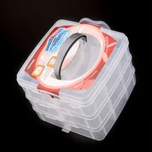 High Quality Storage Brackets For Home Improvement Three Layer cosmetic Multi-layer Plastic Nail Art Makeup Jewelry Storage Box