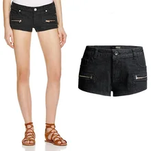 Новые летние женские джинсовые шорты черные женские хлопковые повседневные эластичные узкие с низкой посадкой модные джинсовые шорты