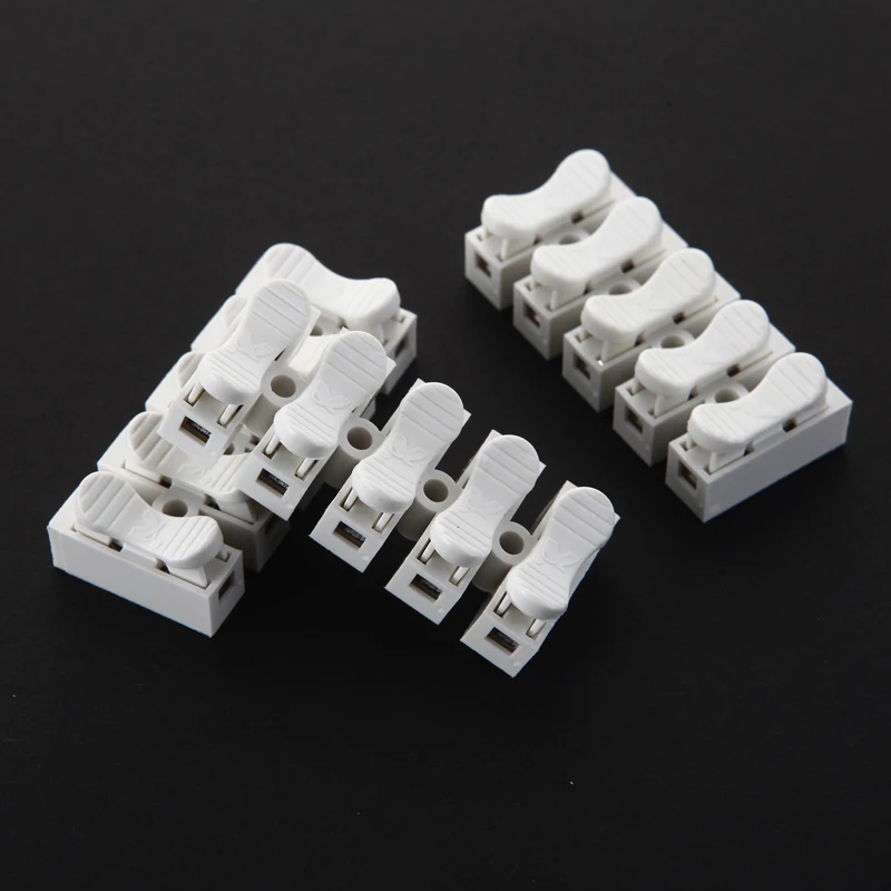 

YM033 Wire Connector 5 pin 5p Terminal block connector stainless steel quick spring pressing type white 0.5-2.5 square