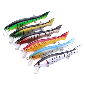 

Fishing lure 12CM 13.5G 6# 2 Jointed bass fishing tackle Lifelike 2 Jointed Sections Swimbait Fishing Lure Crankbait Hard Bait