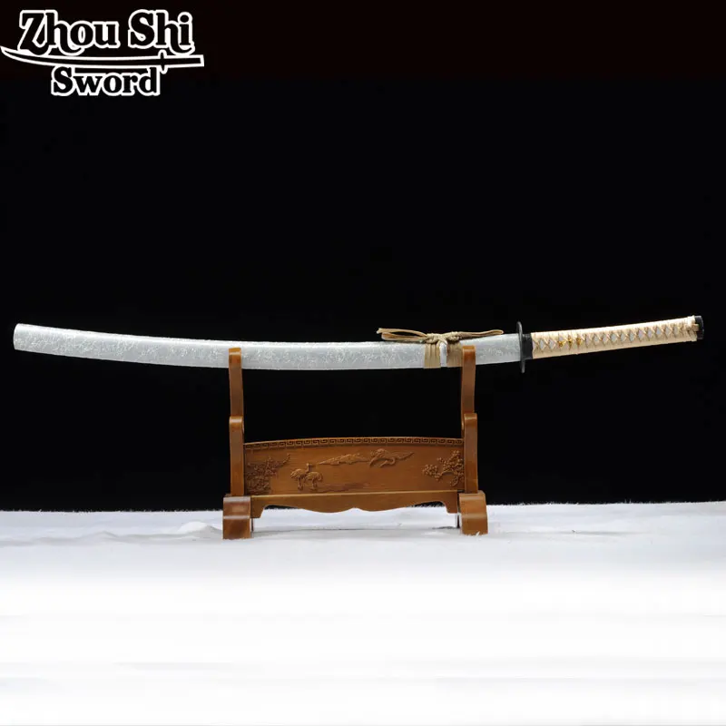 Katanas Blancas Катана 1095 Высокоуглеродистая сталь ручная работа Afiada Espada Самурайское