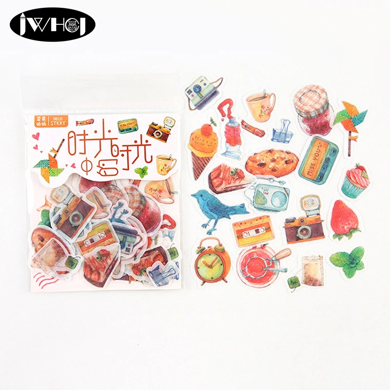 40 pcs/bag Good time series sticker decoration washi paper diy handmade diary album scrapbooking Arts Crafts | Дом и сад