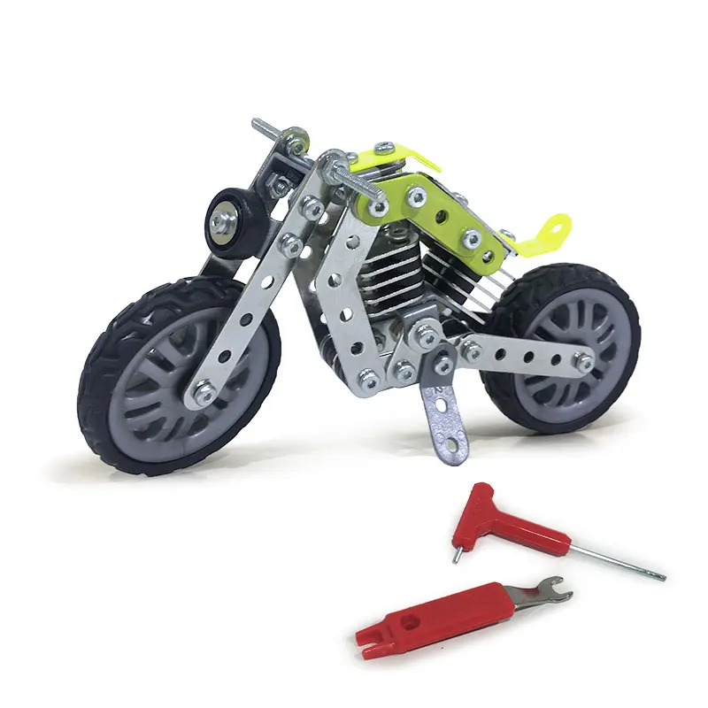 

Inkpot Stainless Steel Motorcycles Metal Model Building Blocks Toy Kit Educational Toys Construction Technic Series Gift For Kid