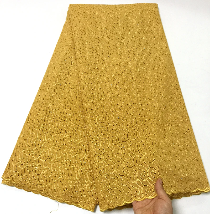 

African Cotton Swiss Voile Lace Fabric High Quality Stones Swiss Voile Lace Cotton African Lace Fabric For Wadding