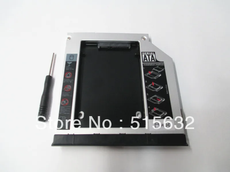 Caddy para Dell E6530 com Ejetor Novo Estilo Atacado Sata Hdd Ssd Hard Drive E6420 E6520 E6430 2nd - Imagem 5