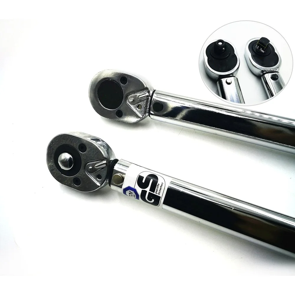 Torque Wrench Bike 1/4 3/8 1/2 Adjustable Two-way Precise Ratchet Wrench Repair Spanner Key Hand To