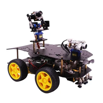 

2018 for Raspberry PI with HD Camera 3B 4WD WiFi Robot Car Kit Wireless Video
