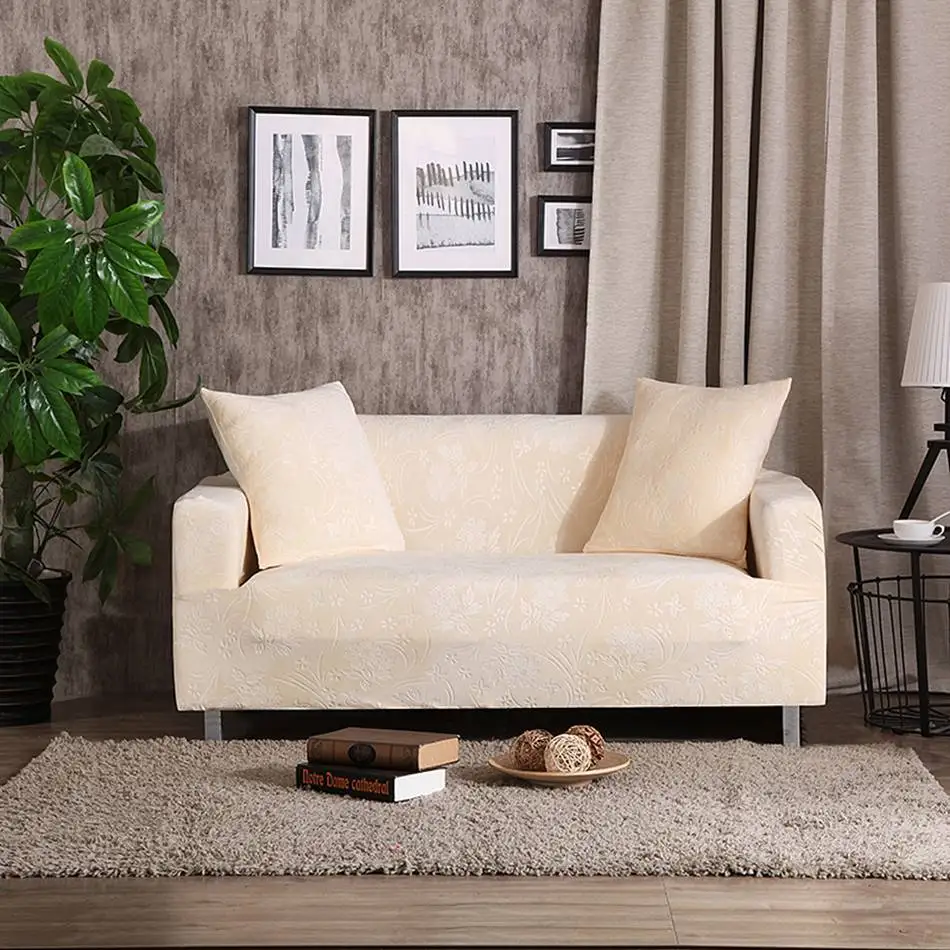 Зеленый чехол для дивана с тиснением для гостиной, разные размеры, угловые/диванные чехлы для дивана, сплошной цвет, анти-грязные чехлы - Цвет: 05