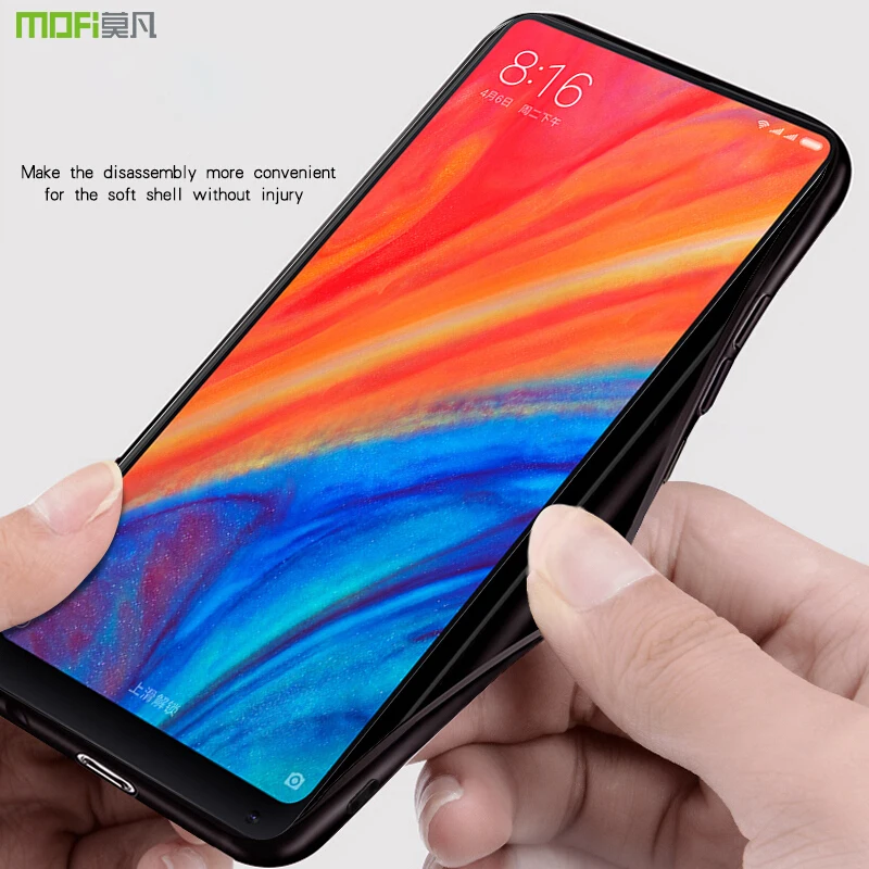 Чехол для xiaomi mi 8, чехол MOFI для xiaomi mi 8 SE, задний тканевый чехол для xiaomi mi 8 explorer, мягкий край, полный Чехол, деловой чехол