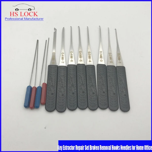 

12Pcs Lock Broken Key Extractor Remove Removal Hooks Needle Locksmith Tools Set